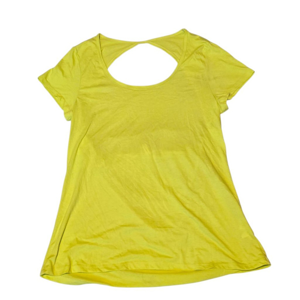 Women's Fabletics Short Sleeve‎ Tee XL Yellow